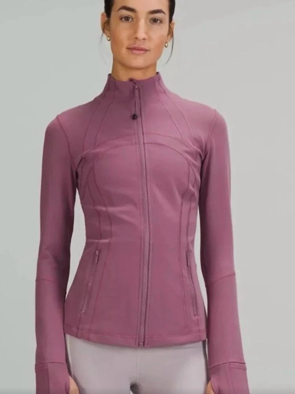 lululemon athletica velvet dust full-zip athletic jacket